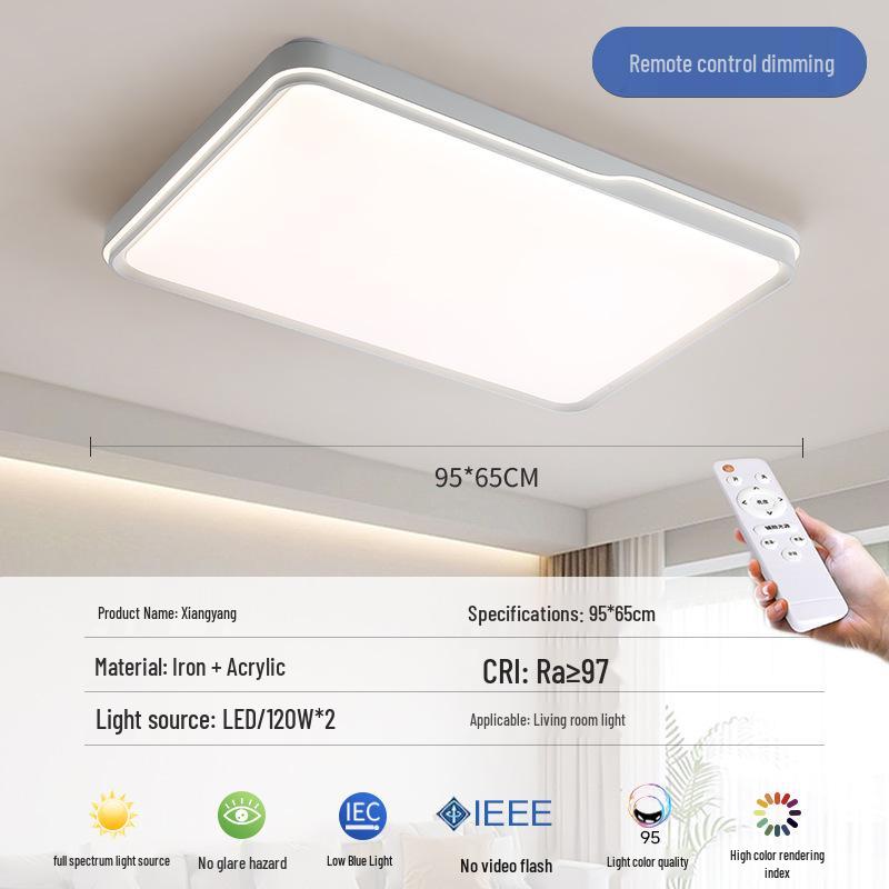 LED Ceiling Lights: Eye-Friendly Full Spectrum for Bedroom, Living Room, Children's Room - Nordic Design