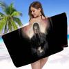 H-Hellfest Band Anime Beach Swimming Towel Soft Absorbent Washcloth Children's Gifts for Kids Travel Camping Gym
