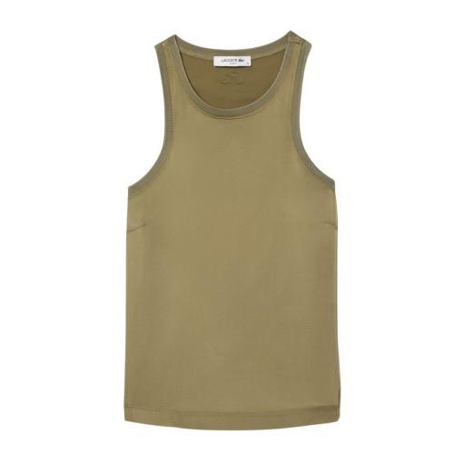 Lacoste Womens/Ladies Satin Slim Tank Top