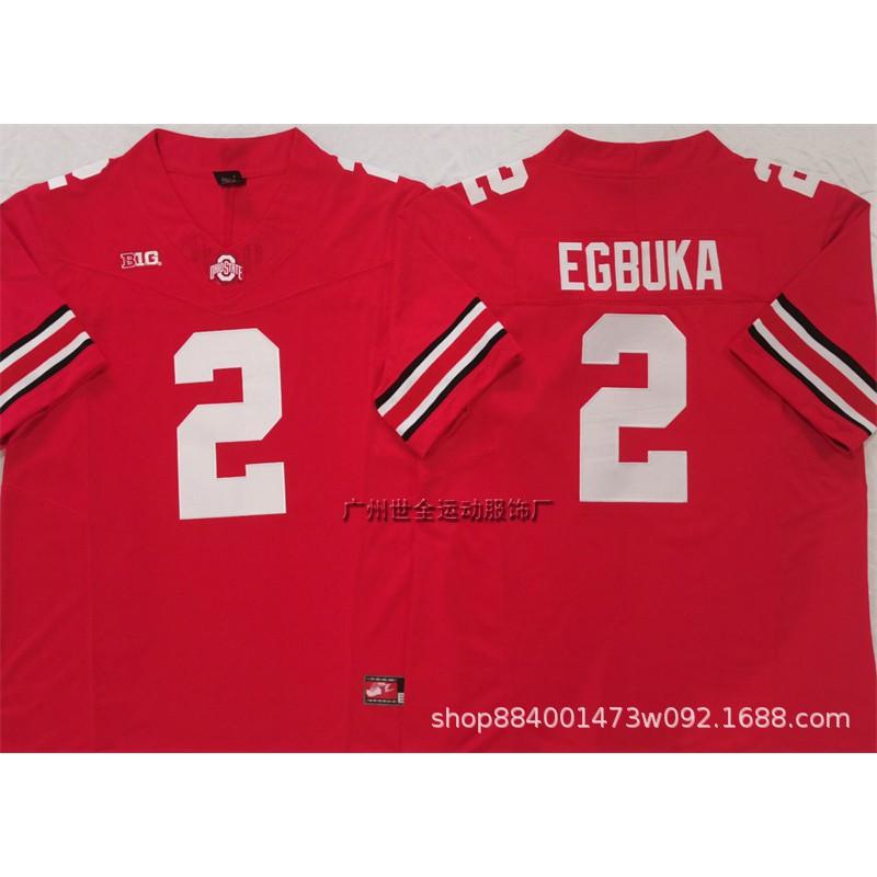 Mens Ohio State Buckeyes Rugby Jersey Training Shirt Cotton Blend Embroidered Football Uniform College Team Practice