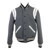 Saint Laurent Paris Domestic Genuine 354718 Wool Blend Teddy Jacket Jacket 42 grayUsed