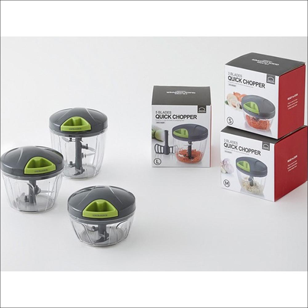 LOCK & LOCK קוצץ מהיר פורס ירקות מעבד מזון ידני קוצץ שום (מידות S/M/L)