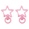 31X39mm Candy Colored Alloy Shell Shaped Spring Buckle Special-shaped DIY keychain Accessories Creative Accessories Hanging Ornaments