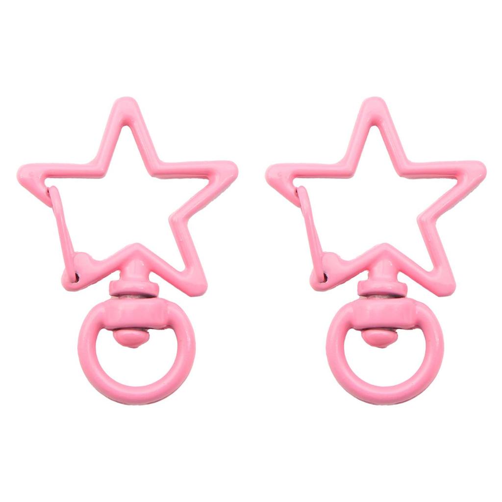 31X39mm Candy Colored Alloy Shell Shaped Spring Buckle Special-shaped DIY keychain Accessories Creative Accessories Hanging Ornaments