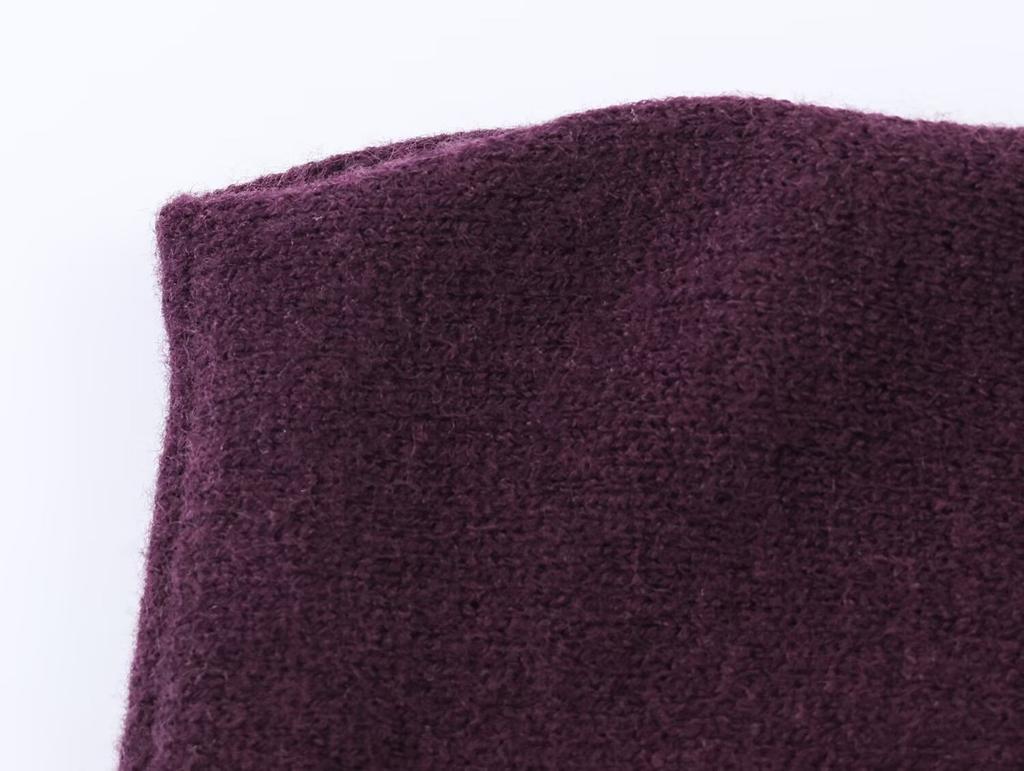 European and American Style, New Women's Clothing, Foreign Style, Fashionable, Flat Needle Off-the-shoulder Knitted Sweater 3653105