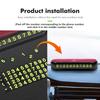 CRR1 Suede Car Phone Number Plate Temporary Parking Card Stop Sign For Benz AMG A C E S G Class W201 W210 W108 W204 W205 W203
