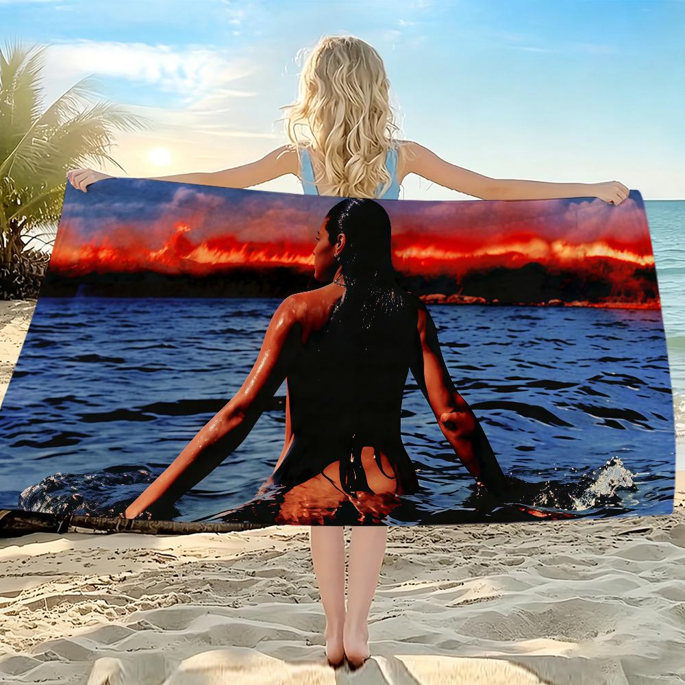 A LITTLE VENGEANCE Jessie Reyez Towel Beach Bath Quick-Drying Lightweight Portable Sauna Camping Swim Pool Travel