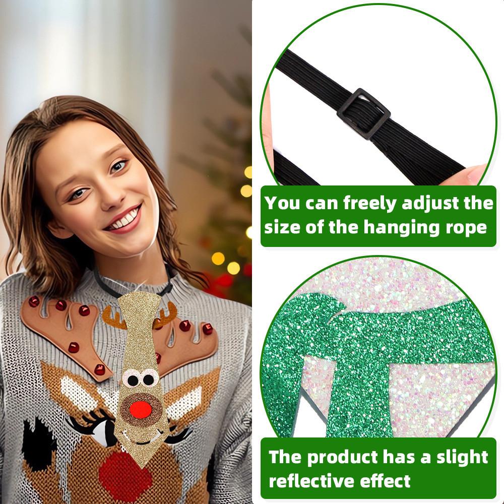 Christmas Festive Kids Tie With Cheerful Santa Reindeer And Snowman Designs For Fun Holiday