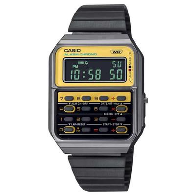 Watch CA-500WEGG-9BEF, Black Strap, Black/White