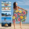 Watermelon Lemon Fruit Beach Towel Lightweight Microfiber Beach Towels Decor Quick Dry Pool Towel for Beach Travel Swim camping