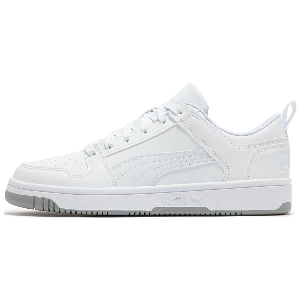 New PUMA Rebound Layup Low Top Skateboard Shoes Unisex White 396122-01