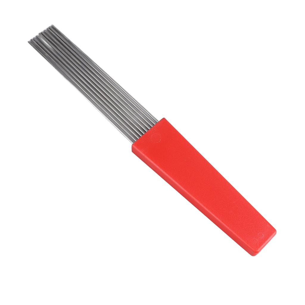 Guiro Skrobak Szczotka Stal Nierdzewna Wielofunkcyjny Instrument Perkusyjny Ręczny Skrobak na Imprezę