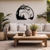 Riverside Fishing Metal Wall Art, Fisherman Decor, Father Day Gift