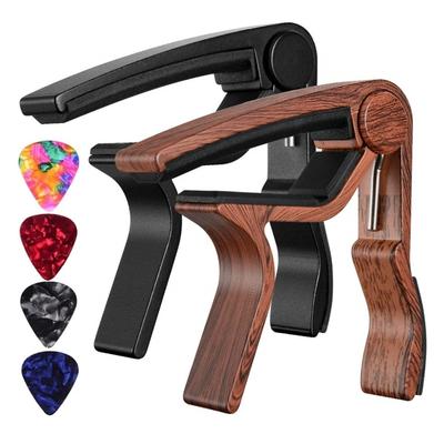 Gitar Capo Tetik Hızlı Değişim Anahtar Kelepçesi Akustik Ton 2 ADET, 8 Ücretsiz Seçme