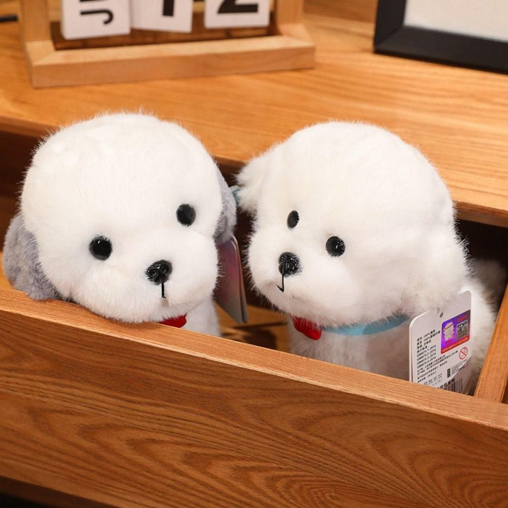 Soft Husky Dog  Doll Pendants Realistic Simulation Dog Poodle Stuffed Doll  Home Decor