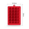 Silicone Ice Cube Tray 24 Square Molds BPA Free Flexible Easy Release for Freezer Cocktails Whiskey Home Kitchen Bar Accessories