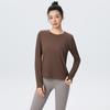 Women's Long Sleeve Yoga Top - Slimming, Quick-Dry, Breathable, Professional Fitness Running Sportswear