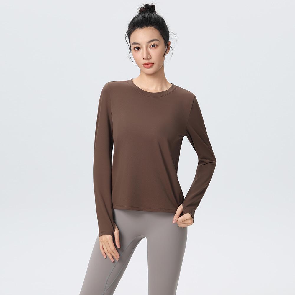 Women's Long Sleeve Yoga Top - Slimming, Quick-Dry, Breathable, Professional Fitness Running Sportswear