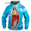 Christian God Jesus Cross Hettegenser 3d-trykk Gensere Mann/Kvinne Genser Harajuku Streetwear mote barn hettegensere herrejakke