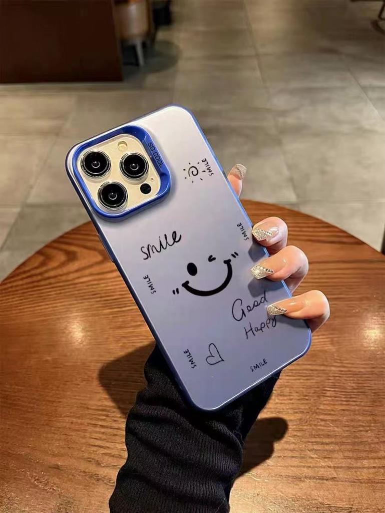The New Fashionable Smiley Face Is Suitable for Iphone17 Mobile Phone Case Apple 15promax/14 Anti-drop 13pro16 Trend