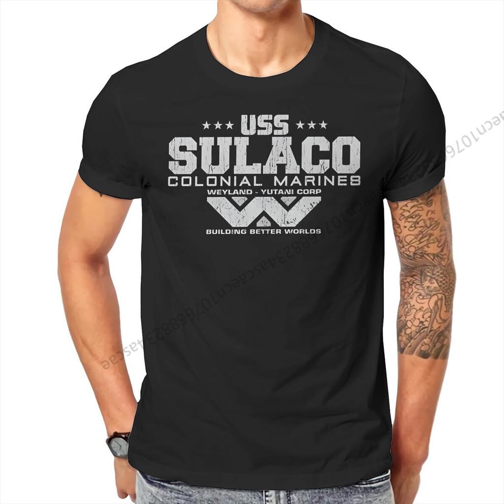 Colonial Marines Uss Sulaco Tshirt Homme Unisexs Clothes Cotton T Shirt For Unisex
