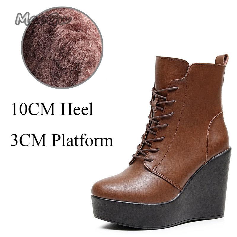 2026 Damskie Czarne Koturny Platforma Botki na Kostkę Zamek Boczny Gruba Obcas Botas Wiosna Jesień Moda Damskie Buty Rozmiar 33-43 Botines