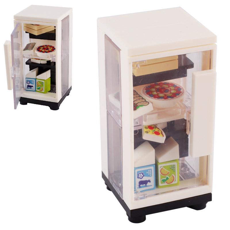MOC Bricks Accessories City Supermarket Shop Store Building Blocks Street View Drink Food Vegetable Food Dessert Blocks Printed