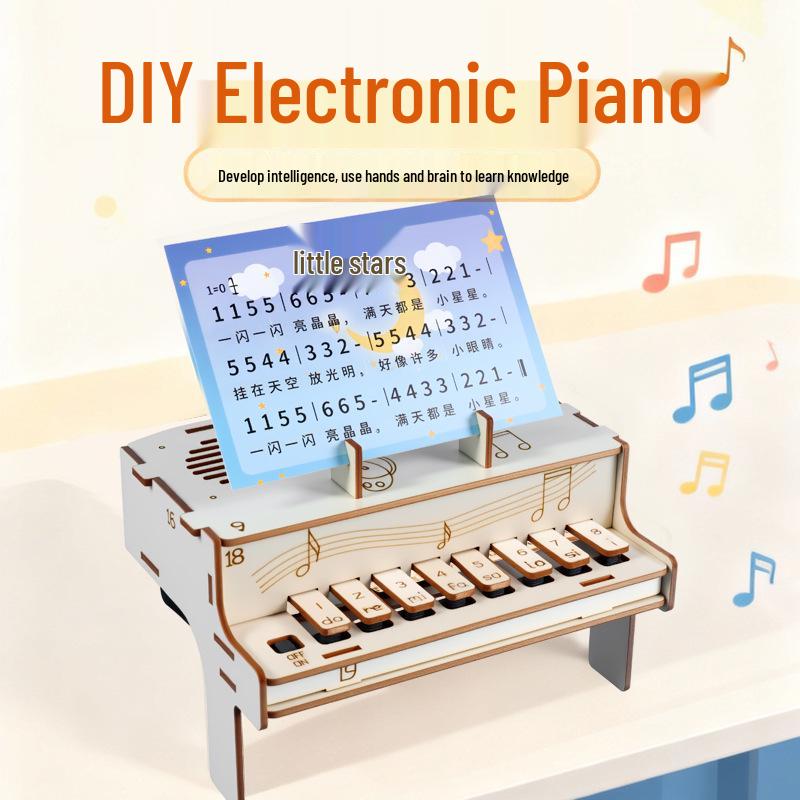 

Children s Educational DIY Electronic Piano Kit - First Prize Science Competition Experiment Other