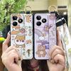 Waterproof Anti-dust Phone Case For Realme C53/Narzo N53 Ring Cartoon Shockproof Anti-knock Soft case Silicone Lanyard