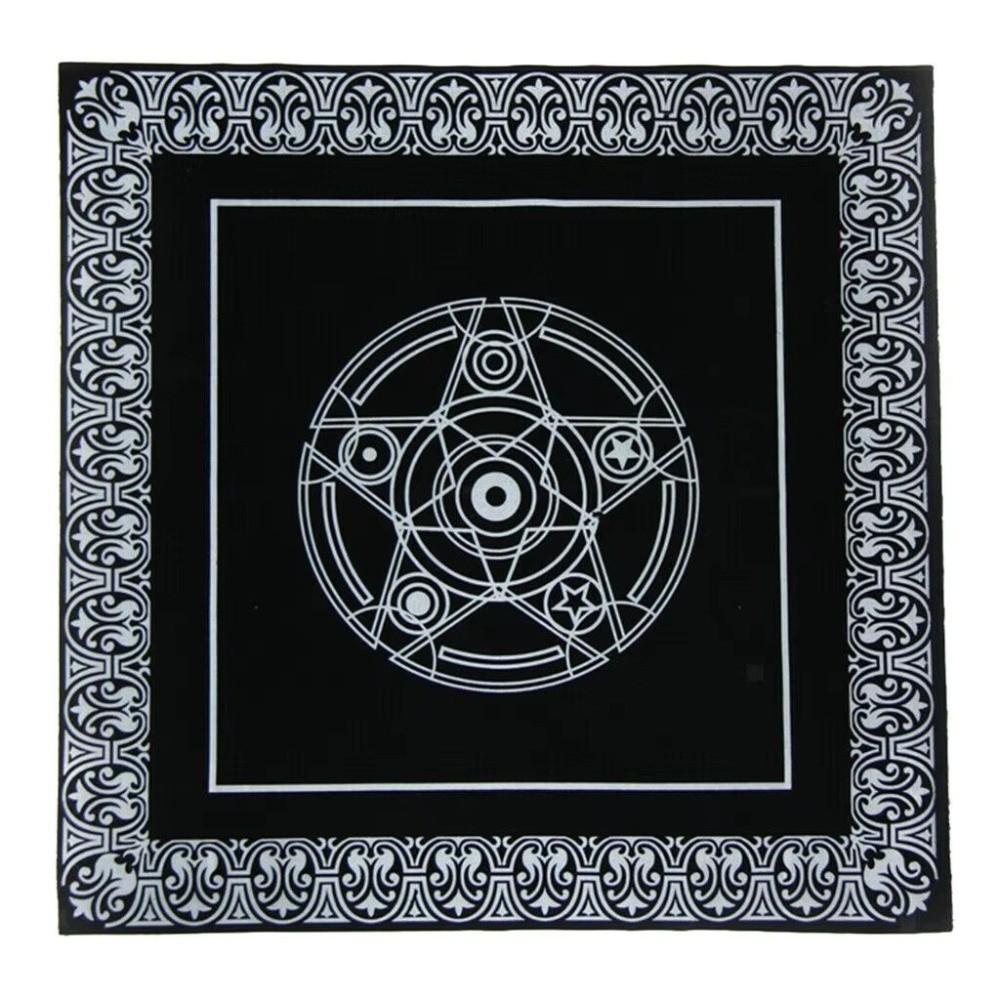 Altar Setup Board Game Mat Black White Tarot Table Cloth New Decorative Tablecloth Tarot Reading