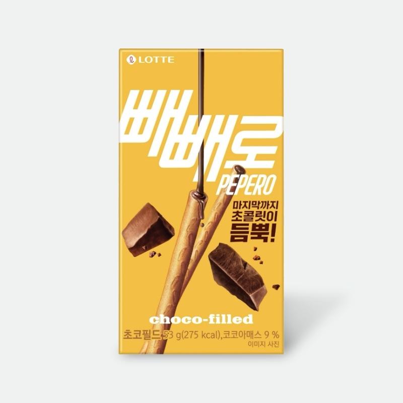 Lotte Pepero Original, White Cookie, Choco Filled, Almond, Choco Cookie, Crunky / Korean Snacks, Kfood, Authentic Korean Food