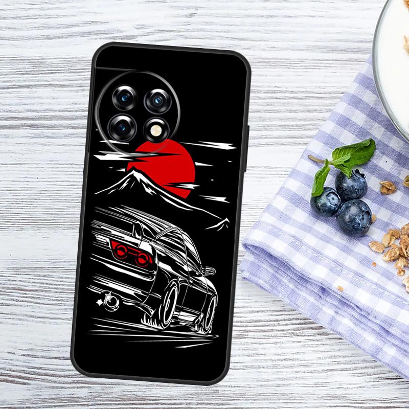 Japan JDM Sports Cars Male Men Case For OnePlus Nord CE 2 3 Lite 2T N10 N20 OnePlus 10T 12R 9RT 10R 8 9 10 Pro 11 12 Cover