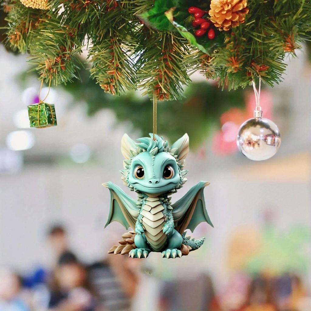 

Dragon Cartoon Delightful Car Ornament Acrylic Design For Charming Decoration Holiday 1