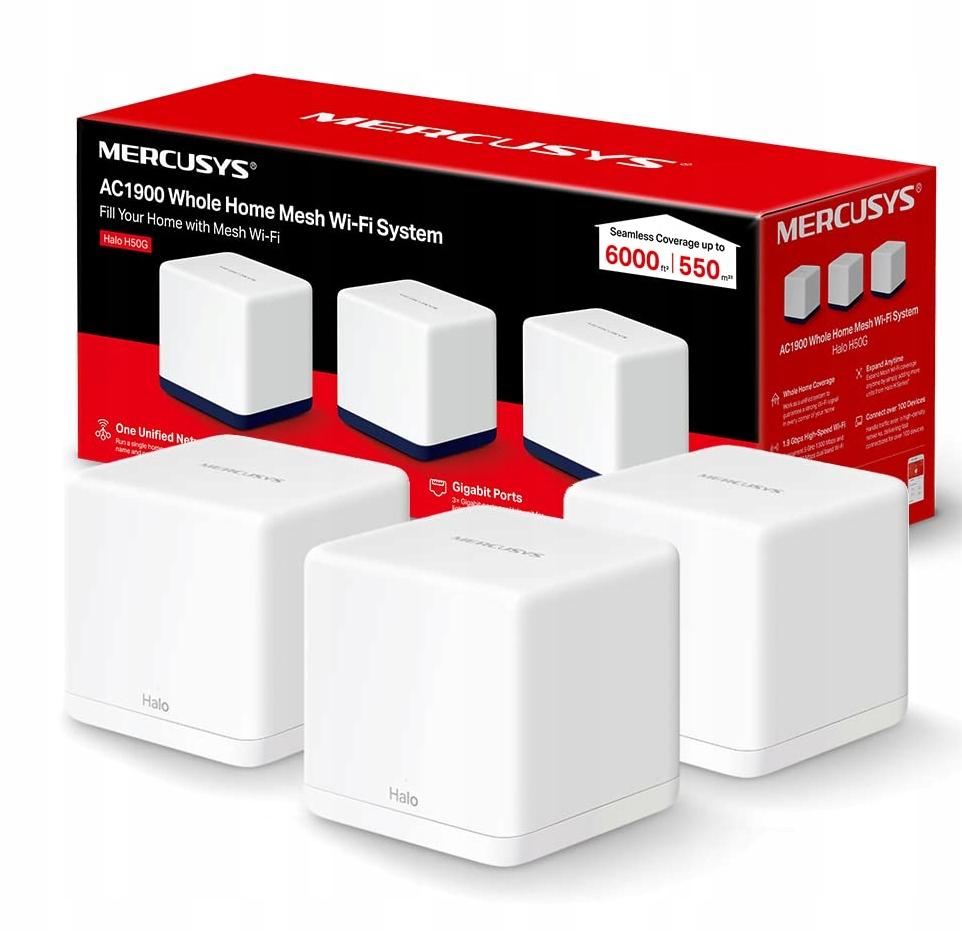 MERCUSYS Halo H30G (3-pack) AC1300 Whole Home Mesh Wi-Fi System - Mesh router