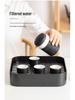 Heartfelt Portable Kung Fu Tea Set: Modern, Anti-scalding Teapot with Quick-brew Cups for Home and Outdoor Use.