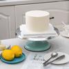 10/12 INCH Baking Tools Aluminum Alloy Birthday Cake Turntable Plastic Ceramic Turntable Glass Turntable Flower Mounting Table