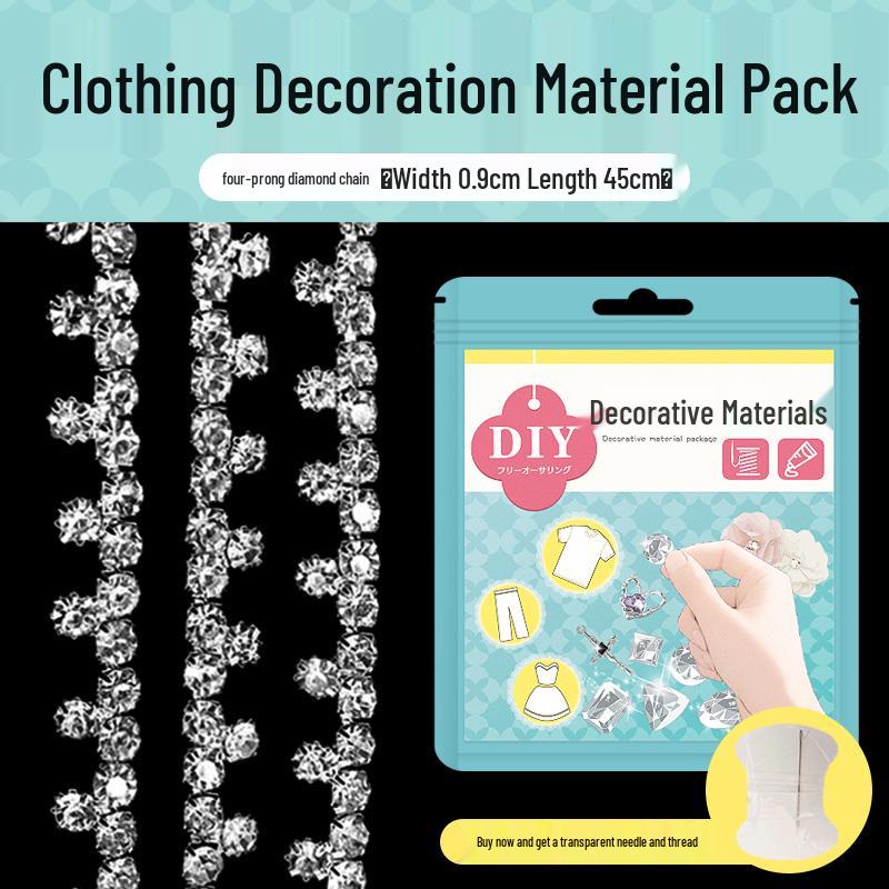 Одежда Стразы Цветочная Цепочка С Бусинами Кристалл DIY Украшения для Футболки