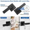 Entry Door Handle with Lock and Key Security Door Lever Handle Lock Replacement AntiTheft Door Lock Hardware Part