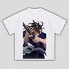Unisex Demon Slayer Kokushibo Samurai Anime Graphic T-Shirt, Cool Comic Art Print Casual Streetwear T-shirt