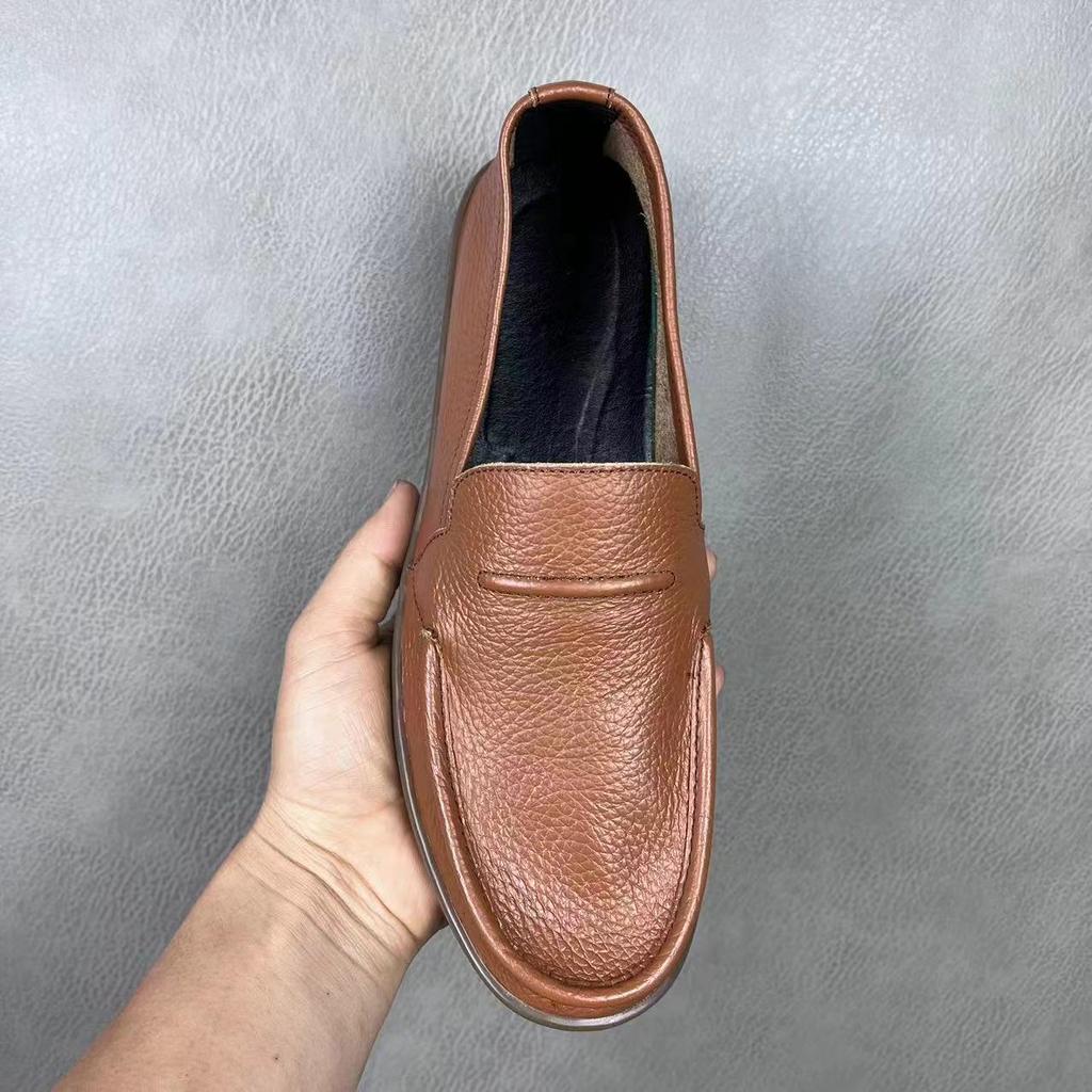 Fashion Flat Cowhide Man Casual Shoe Plus Big Size Elegant Common In Promotion Low Price New Classic Original 45 Leather Shoes for Men