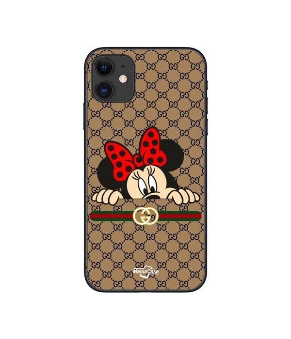 Handyhülle - Gucci - Iphone 11 - Flexibel - Silikon - Minnie schwarz