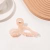 Hair Claw Transparent Bowknot Shape Anti-slip Teeth Hair Claw Lightweight Back Head Hair Clip Versatile Hair Accessory