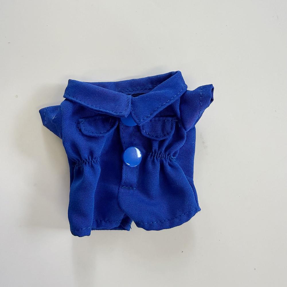 For 17cm Labubu Doll Clothes Fashion Clothes Workwear Overalls Doll Clothes Color Match Jumpsuit Dolls Accessories Cute Decoration Little Clothes