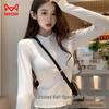 Women's Half-Zip Long Sleeve Slim Fit Top