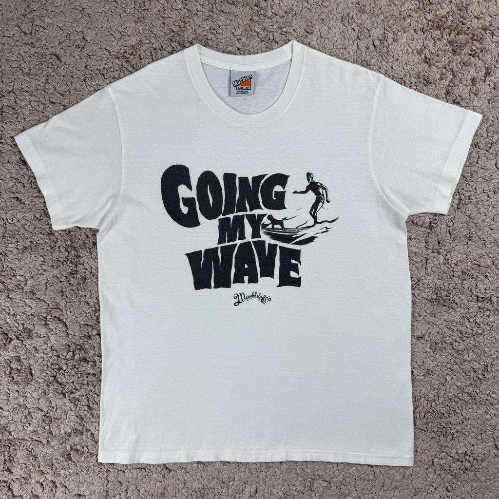 Vintage Marbles & Co Japan Going My Wave T-Shirt SIZE L/ Japanese brand/ surfing/ Surf tee/ Summer