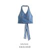 Kaslead New Women Clothes Western Style Fashion Simple and Versatile Double Placket Denim Top 2569070