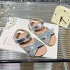 Children's sandals 2026 spring children's sparkling princess sandals Korean version cross soft-soled children's beach shoes