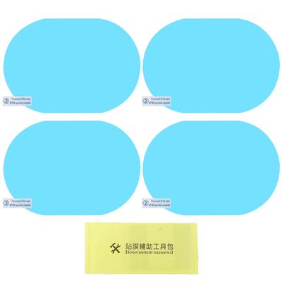 4Pcs Car Rearview Mirror Protective Anti Fog Coating Car Mirror Window Clear Film Waterproof Car Sticker Anti-Fog Film