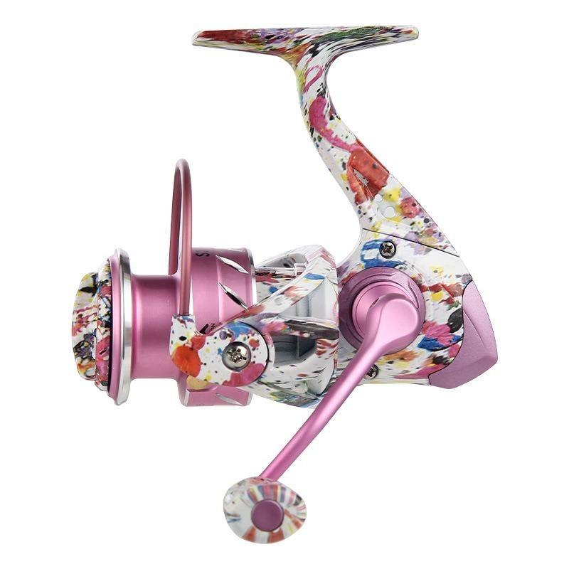 Mavllos FLASH Fresh Spinning Fishing Reel Drag Power 10KG Speed Ratio 5.2:1 Lightweight Metal Shallow Spool Long Distant Surf Fishing Reel