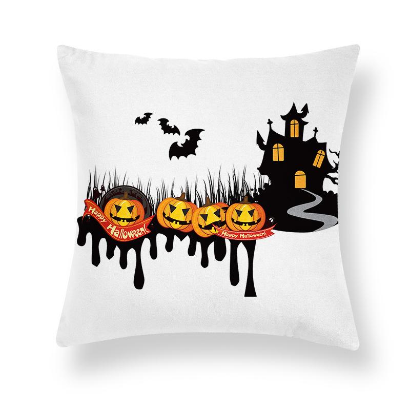 Ghost Festival Pillowcase Peach Skin Fleece Home Sofa Pillow Cushion Halloween Party Props Pillowcase Source Manufacturers